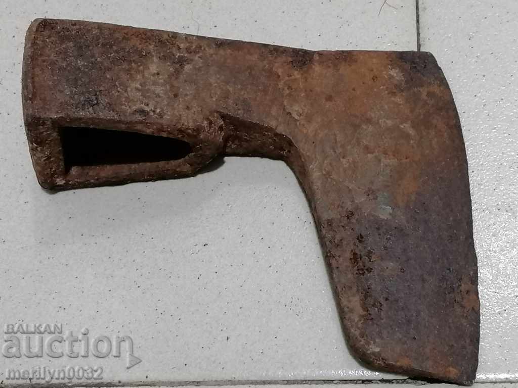 An old ax shaft tool wrought iron - 5 An old ax shaft tool wrought iron - 5