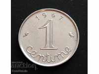 Franţa. 1 cent 1967