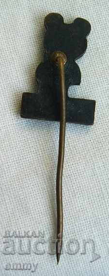 Auction Badge sponsor Rank Xerox, teddy bear Misha Moscow 1980 Auction Badge sponsor Rank Xerox, teddy bear Misha Moscow 1980