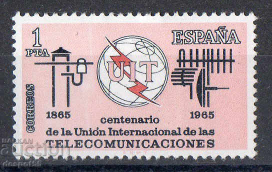 1965. Spain. 100th International Telecommunication Union.