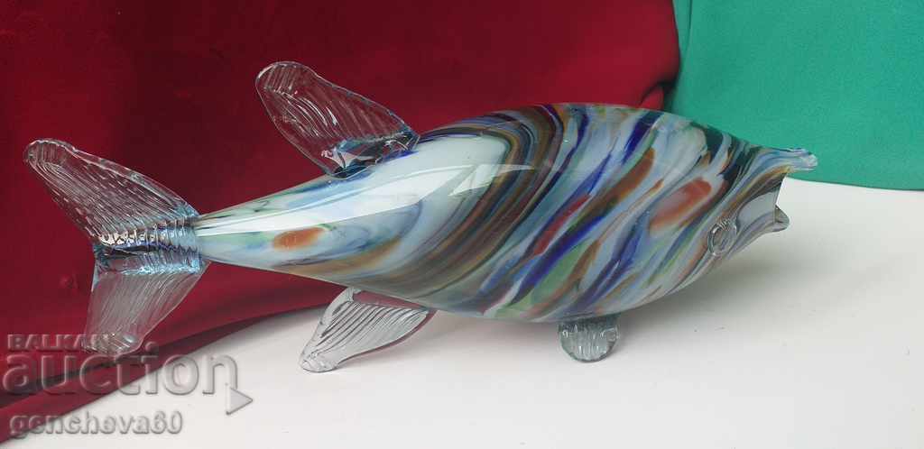 Delivery of Large crystal figure Fish - Murano 60s Delivery of Large crystal figure Fish - Murano 60s