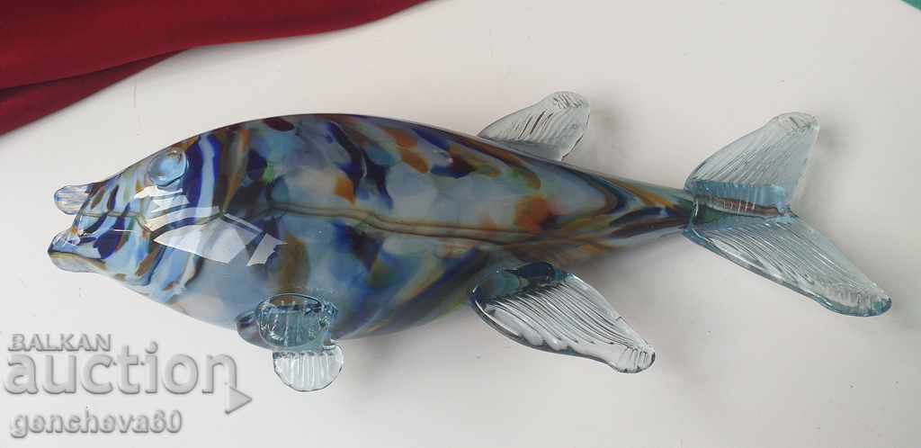 Large crystal figure Fish - Murano 60s - 6 Large crystal figure Fish - Murano 60s - 6