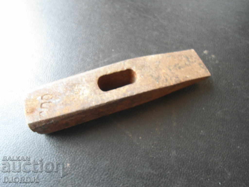 Old small hammer, marking, 0.210 kg. with price 5.00 BGN | € 2.56