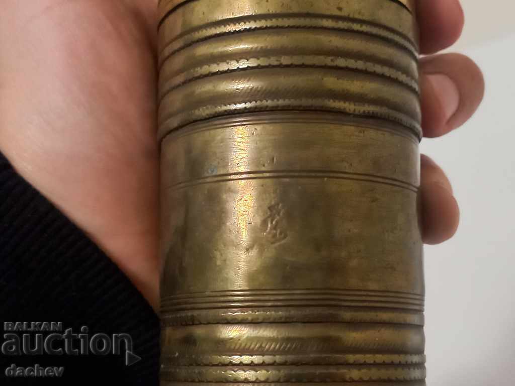 Auction  Old Ottoman bronze grinder for coffee grinder tugra TUGRI