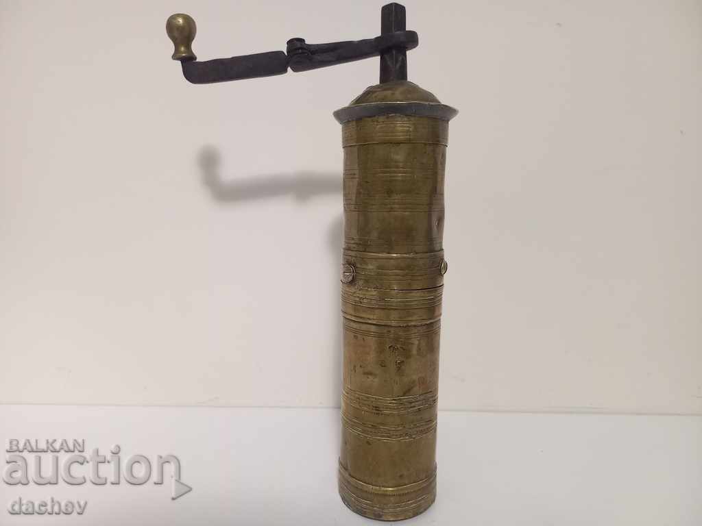 Rasnita otomana veche din bronz pentru rasnita cafea tugra TUGRI