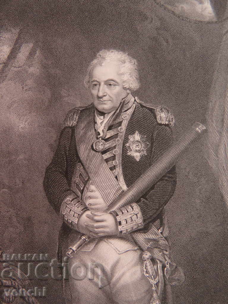 Аукцион 1834 - ГРАВЮРА - Джон Джървис, 1-ви граф - ОРИГИНАЛ + Аукцион 1834 - ГРАВЮРА - Джон Джървис, 1-ви граф - ОРИГИНАЛ +