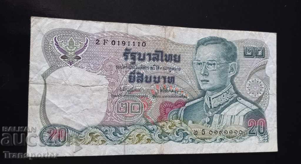 20 baht 1981 Tailanda