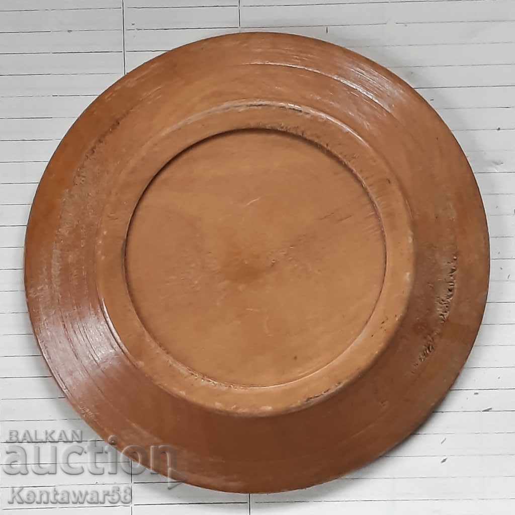 Handmade wooden plate. with price 12.00 BGN | € 6.14 Handmade wooden plate. with price 12.00 BGN | € 6.14