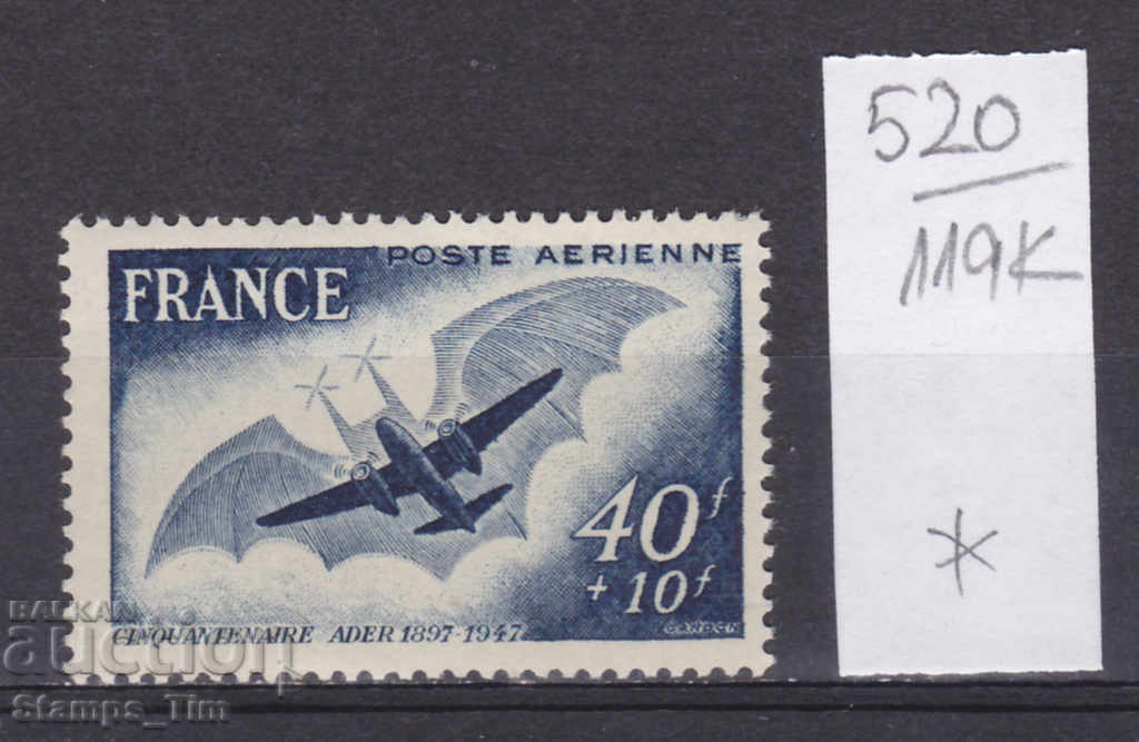 119K520 / Franța 1948 Primul zbor Clement Ader 1897-1917 (*)