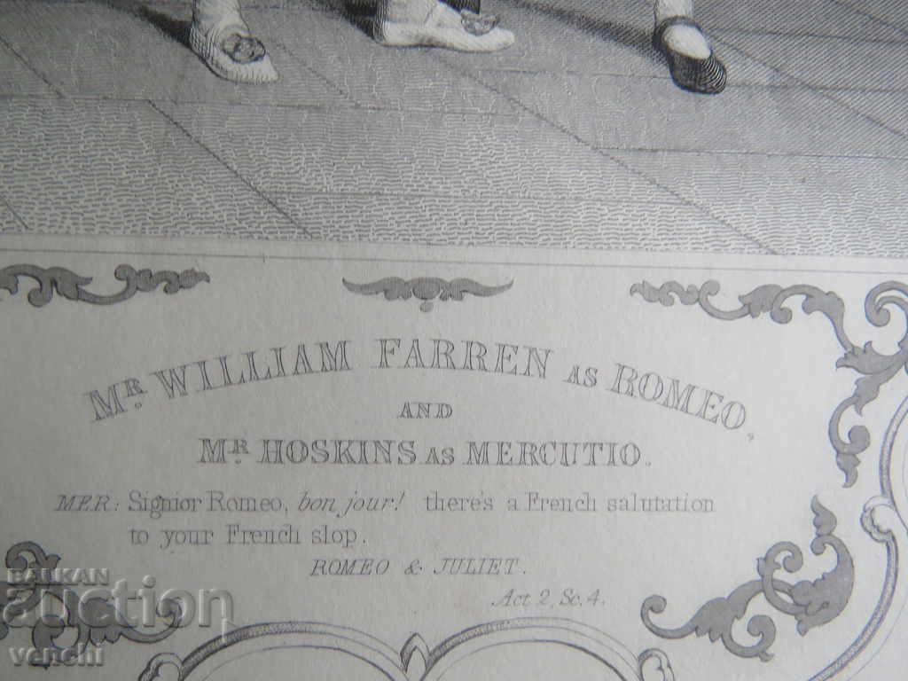 Auction 1860 - ENGRAVING - SHAKESPEARE - ORIGINAL Auction 1860 - ENGRAVING - SHAKESPEARE - ORIGINAL