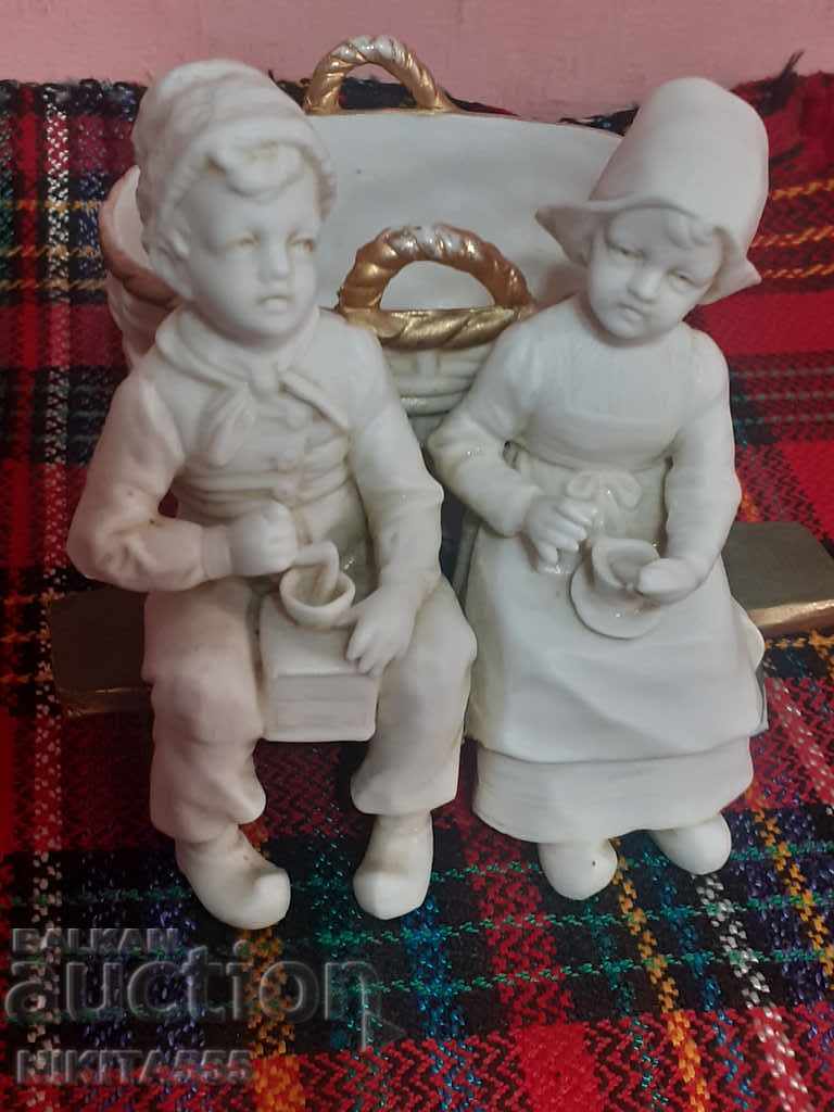 Old porcelain figure, statuette - Biscuit Muller