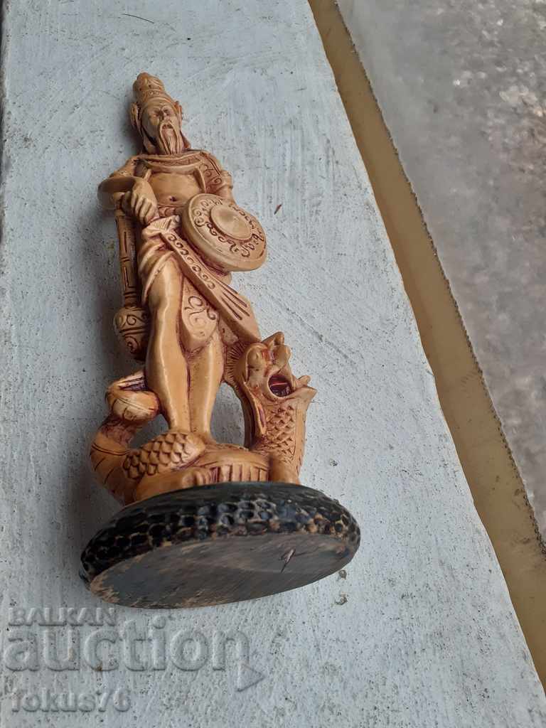 Old statuette of Chinese figure paste resin - 5 Old statuette of Chinese figure paste resin - 5