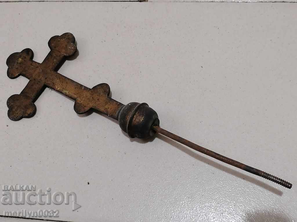 Auction Renaissance orthodox brass cross, jewel, jewel Auction Renaissance orthodox brass cross, jewel, jewel