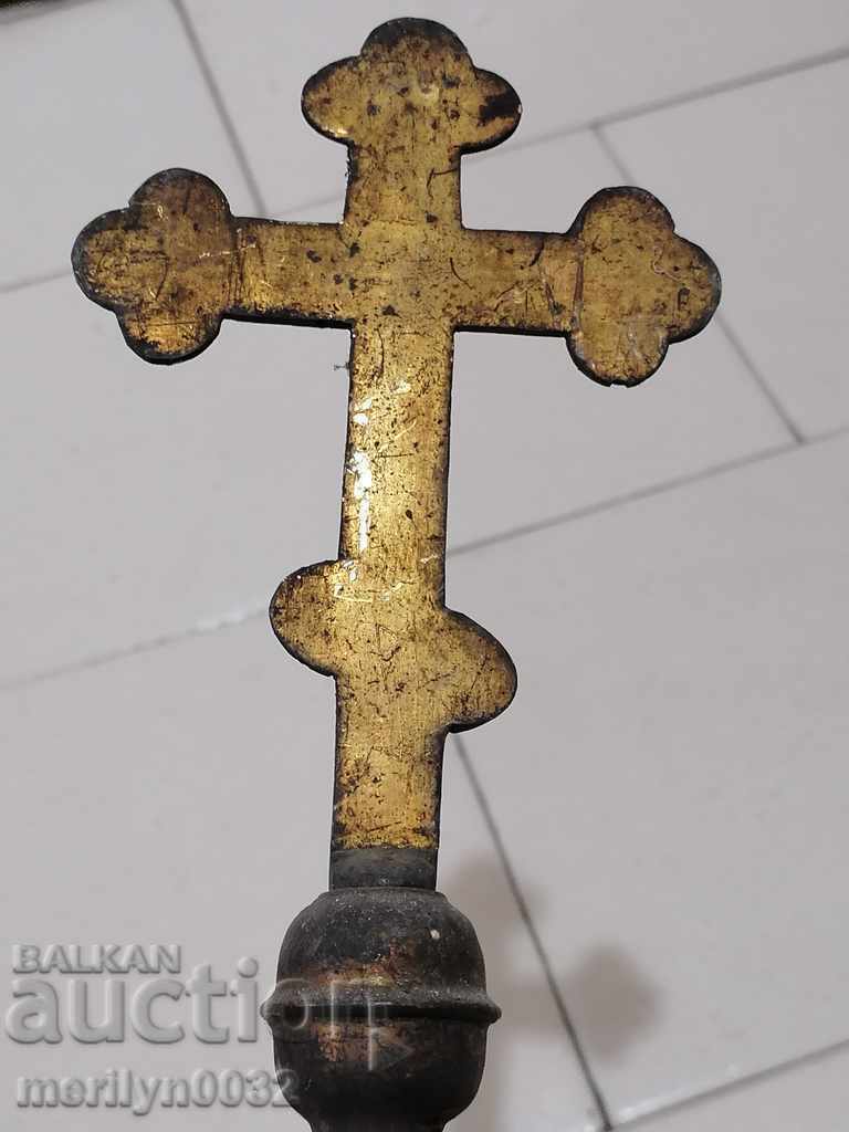 Renaissance orthodox brass cross, jewel, jewel - 5 Renaissance orthodox brass cross, jewel, jewel - 5