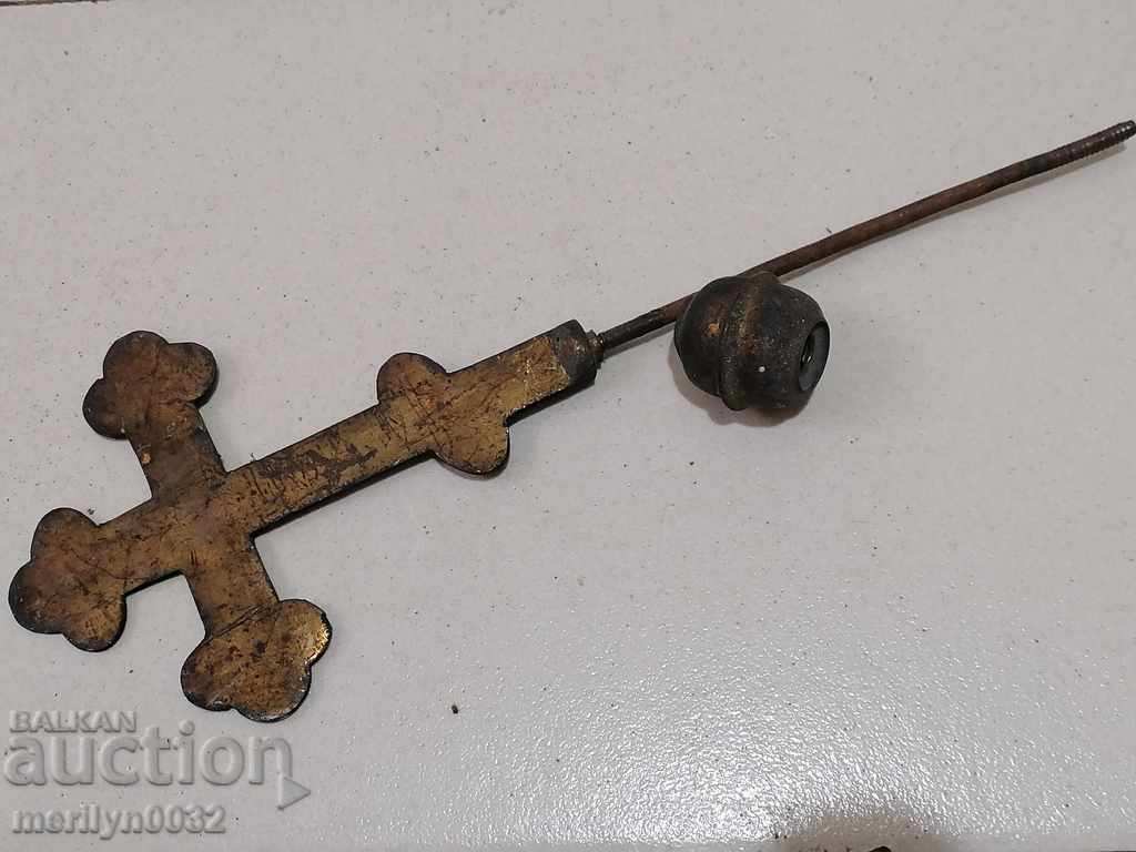 Renaissance orthodox brass cross, jewel, jewel - 6 Renaissance orthodox brass cross, jewel, jewel - 6