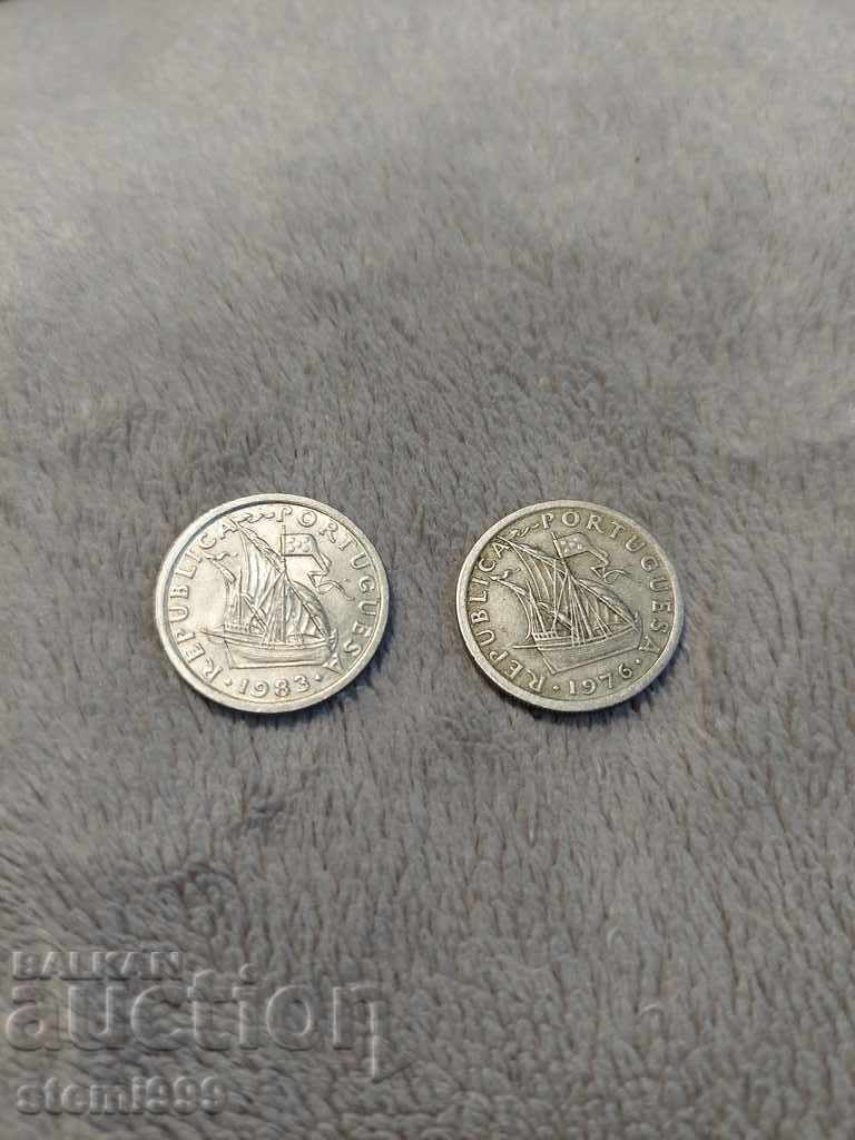 O mulțime de monede Portugalia cu preț 1.00 BGN | € 0.51