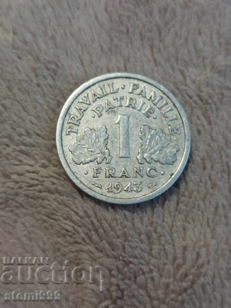 Κέρμα Γαλλίας 1 φράγκο