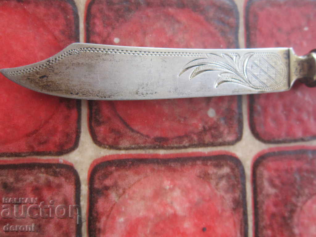 Unique silver knife for engraving cake 19th century - 6 Unique silver knife for engraving cake 19th century - 6