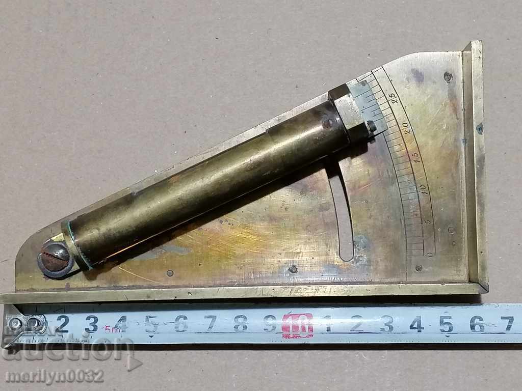 Military protractor artillery sextant seal double-headed eagle RRR - 5