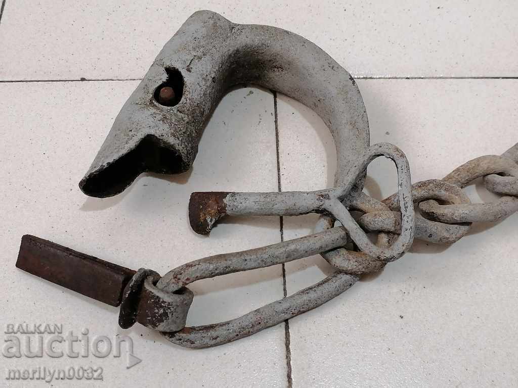 Old hand-forged bukai chains handcuffs shackles handcuffs - 6 Old hand-forged bukai chains handcuffs shackles handcuffs - 6