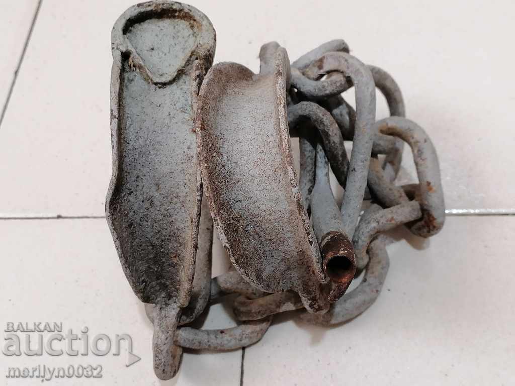 Old hand-forged bukai chains handcuffs shackles handcuffs - 7 Old hand-forged bukai chains handcuffs shackles handcuffs - 7