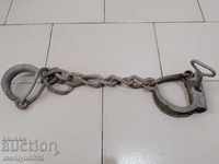 Old hand-forged bukai chains handcuffs shackles handcuffs