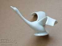 Porcelain bird figure with outstretched wings porcelain, souvenir