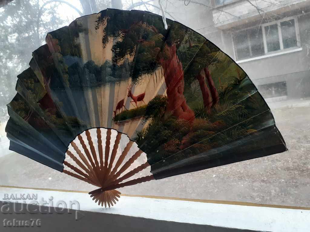 Τεράστια παλιά ζωγραφισμένη στο χέρι βεντάλια ελαιογραφία σε καμβά με τιμή 350.00 BGN | € 178.95 Τεράστια παλιά ζωγραφισμένη στο χέρι βεντάλια ελαιογραφία σε καμβά με τιμή 350.00 BGN | € 178.95