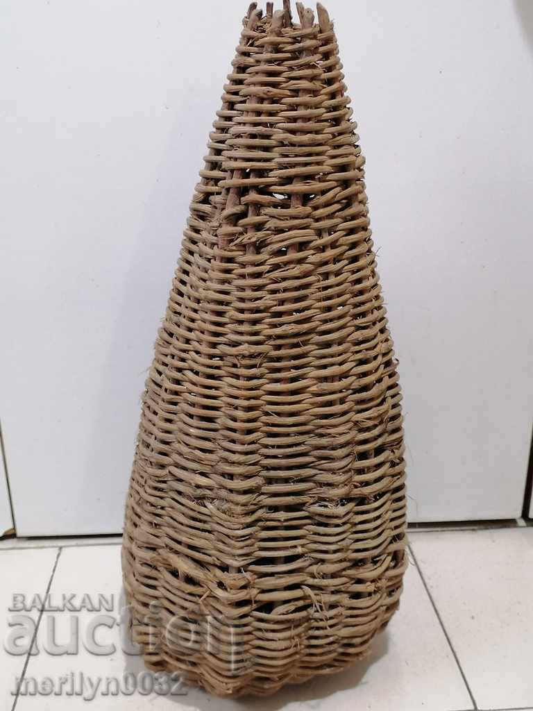 Wicker basket for fishing winter basket wicker vessel