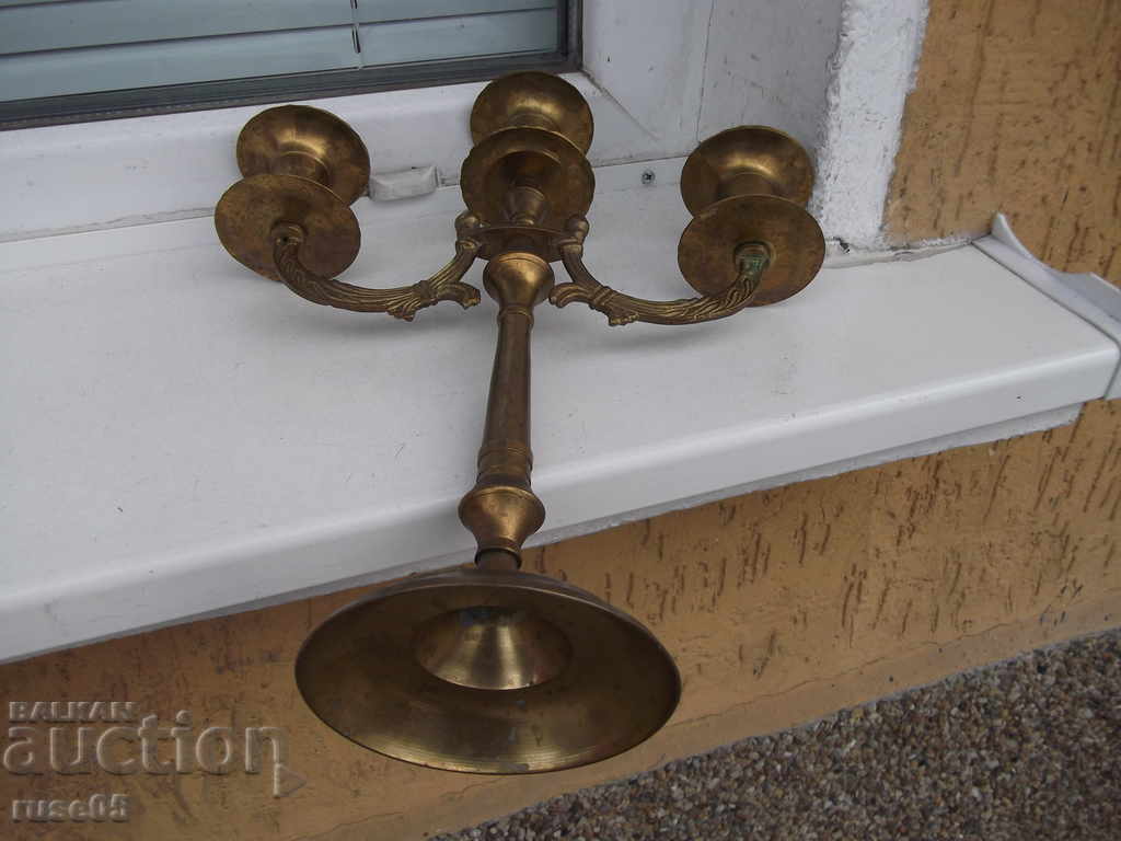 Sfeșnic din bronz pentru trei lumânări - 6