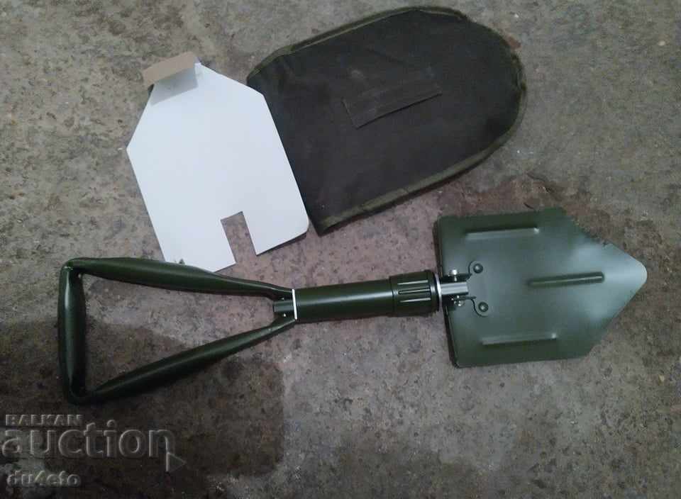 Многофункционална сгъваема армейска лопата преносима мини къ