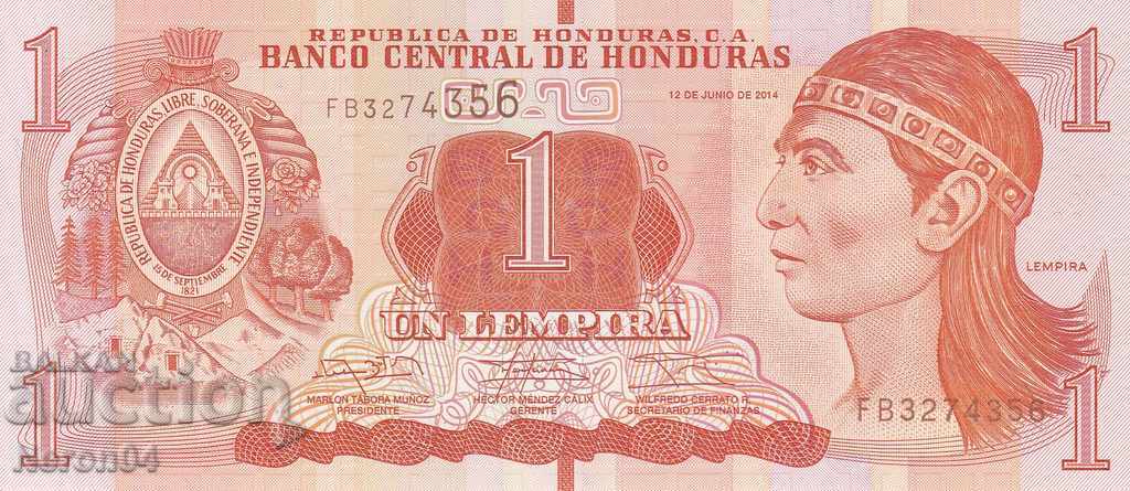 1 Lempira 2014, Honduras