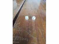 Old dice for backgammon