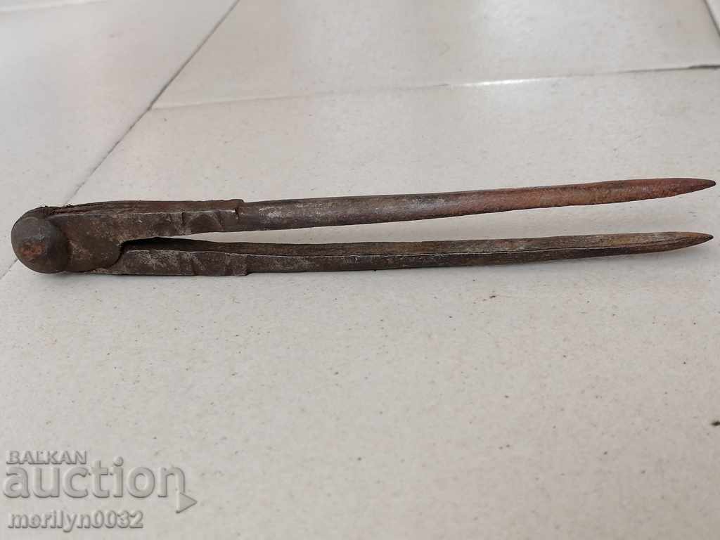 Old wrought iron compass for sheet metal - 6 Old wrought iron compass for sheet metal - 6