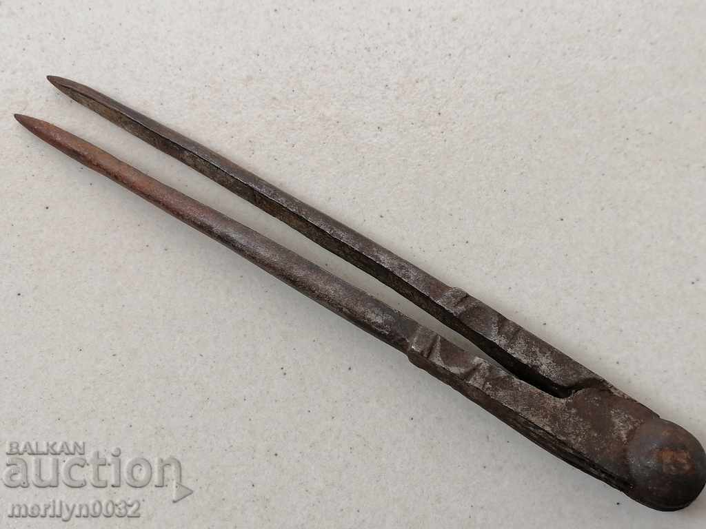 Old wrought iron compass for sheet metal - 7 Old wrought iron compass for sheet metal - 7