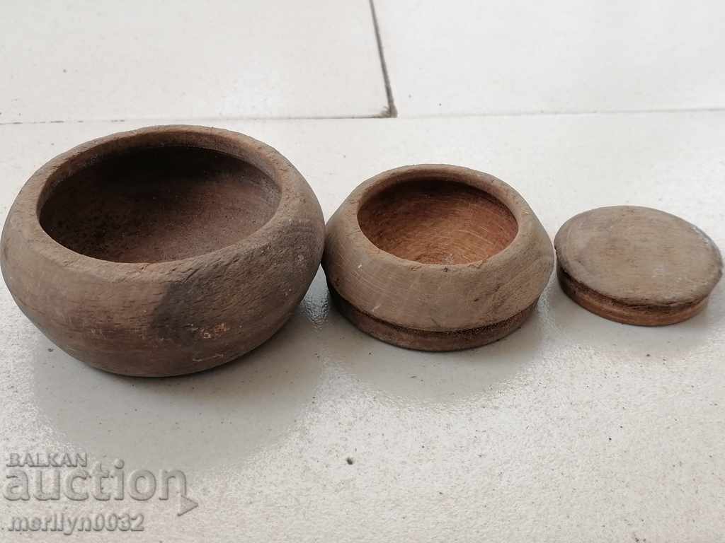 Delivery of Lot of wooden bowls, wooden, bowl, salt, pepper