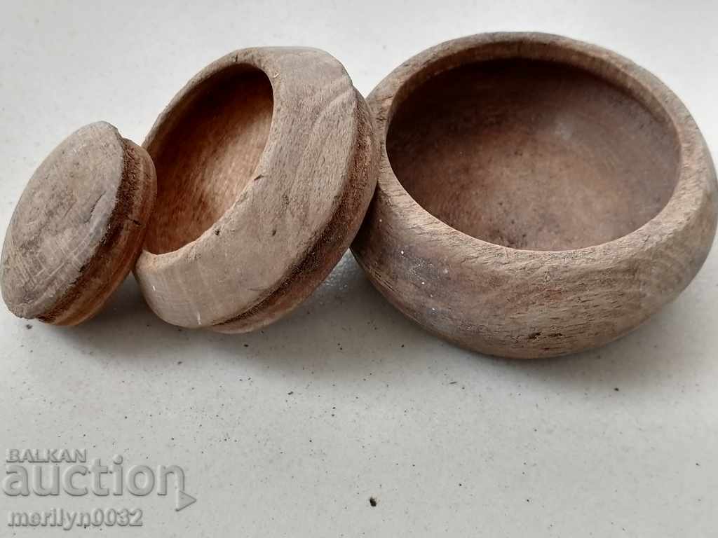 Lot of wooden bowls, wooden, bowl, salt, pepper - 6