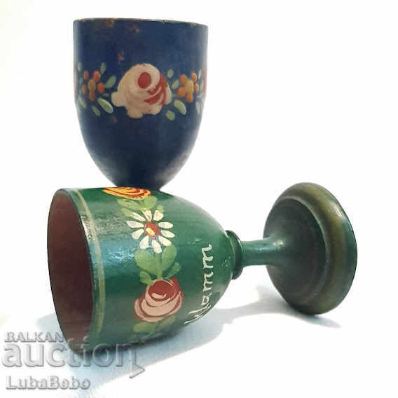Vintage wooden egg cups with price 26.00 BGN | € 13.29