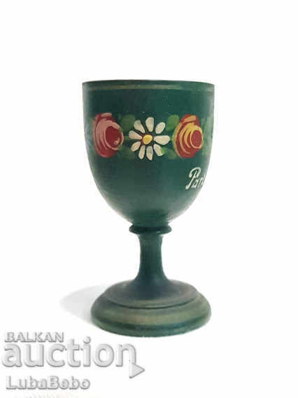 Vintage wooden egg cups - 6