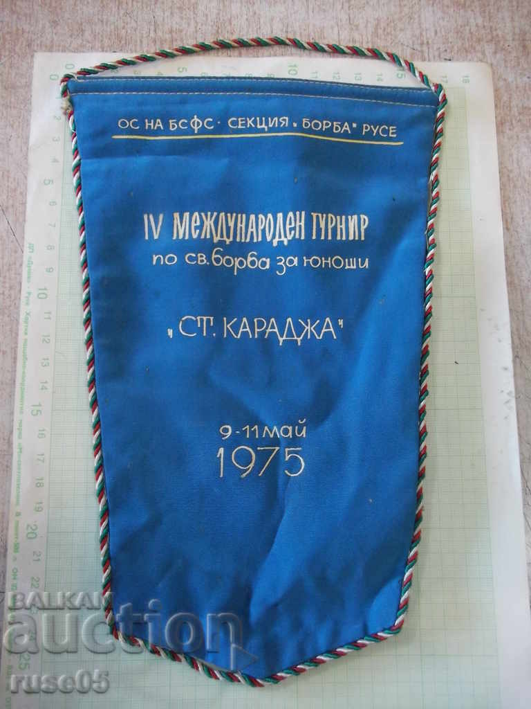 Delivery of Flag "IV International Junior Wrestling Tournament May 9-11, 1975"