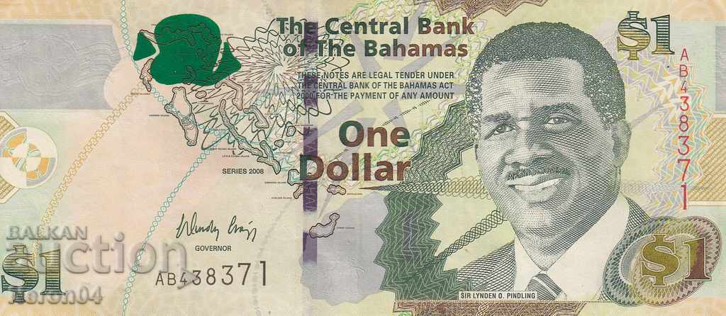 1 долар 2008, Бахамски острови
