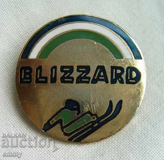 Badge sign Blizzard - sports ski equipment, Austria