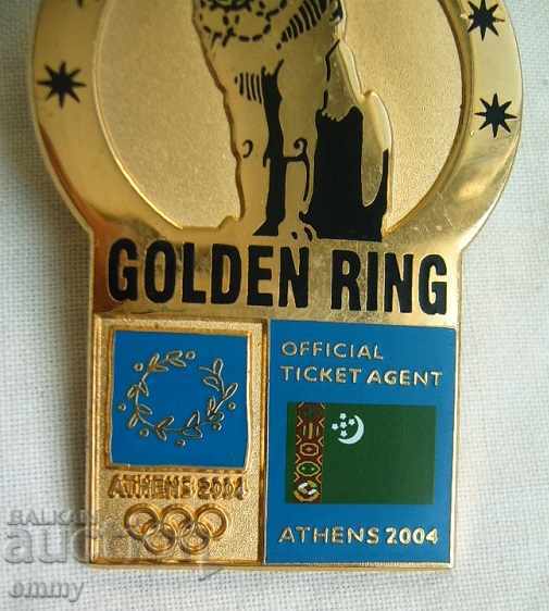 Badge Official Ticket Agent for the 2004 Athens Olympics with price 39.00 BGN | € 19.94 Badge Official Ticket Agent for the 2004 Athens Olympics with price 39.00 BGN | € 19.94