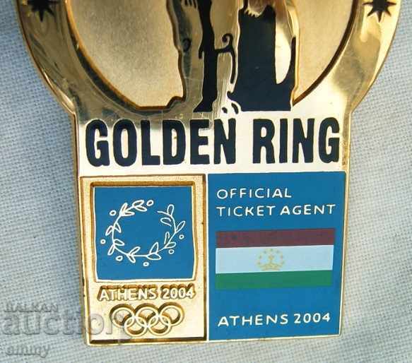Auction  Badge Official Ticket Agent for the 2004 Athens Olympics