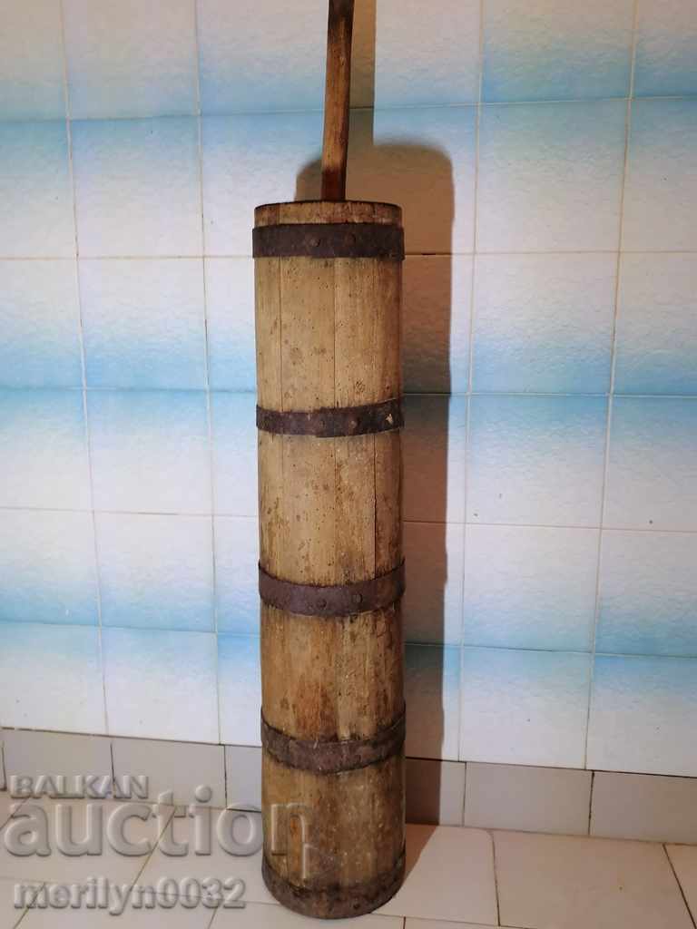 Butalka să bată ulei, lemn, din lemn