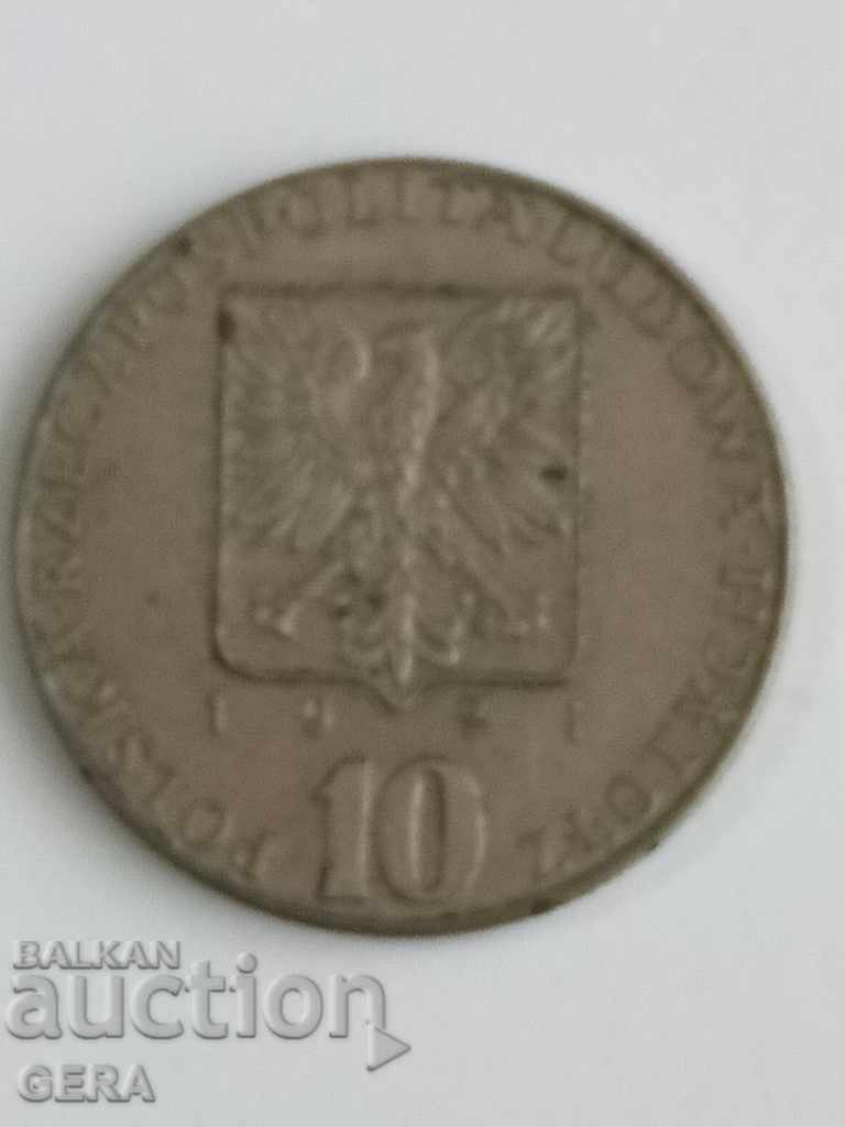 Poland 10 zloty coin with price 15.00 BGN | € 7.67 Poland 10 zloty coin with price 15.00 BGN | € 7.67