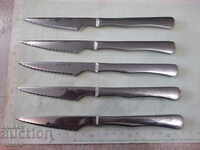 Lot of 5 pcs. service knives "INOX TREBOL"