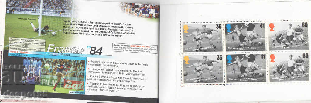 Παράδοση 1996. Μεγάλη Βρετανία. Θρύλοι του ποδοσφαίρου. Δελτίο. Παράδοση 1996. Μεγάλη Βρετανία. Θρύλοι του ποδοσφαίρου. Δελτίο.