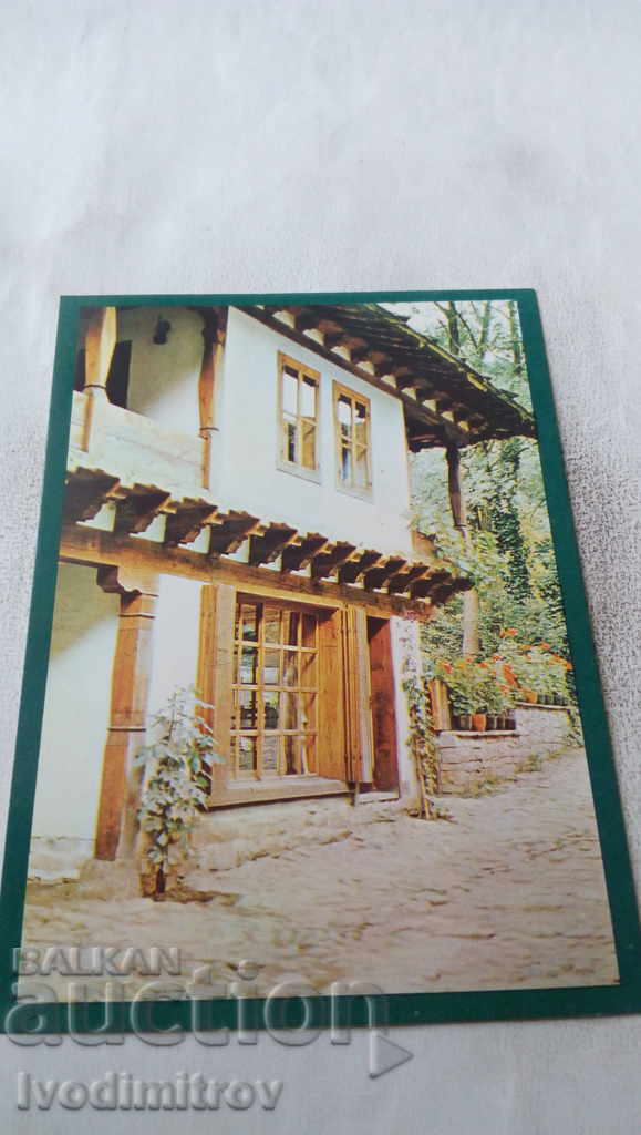 Carte poștală Casa de blană Etara din secolul XIX 1981