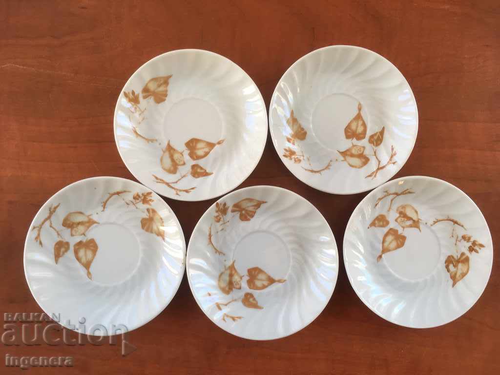 PORCELAIN PLATE PLATE BULGARIA-5 PCS